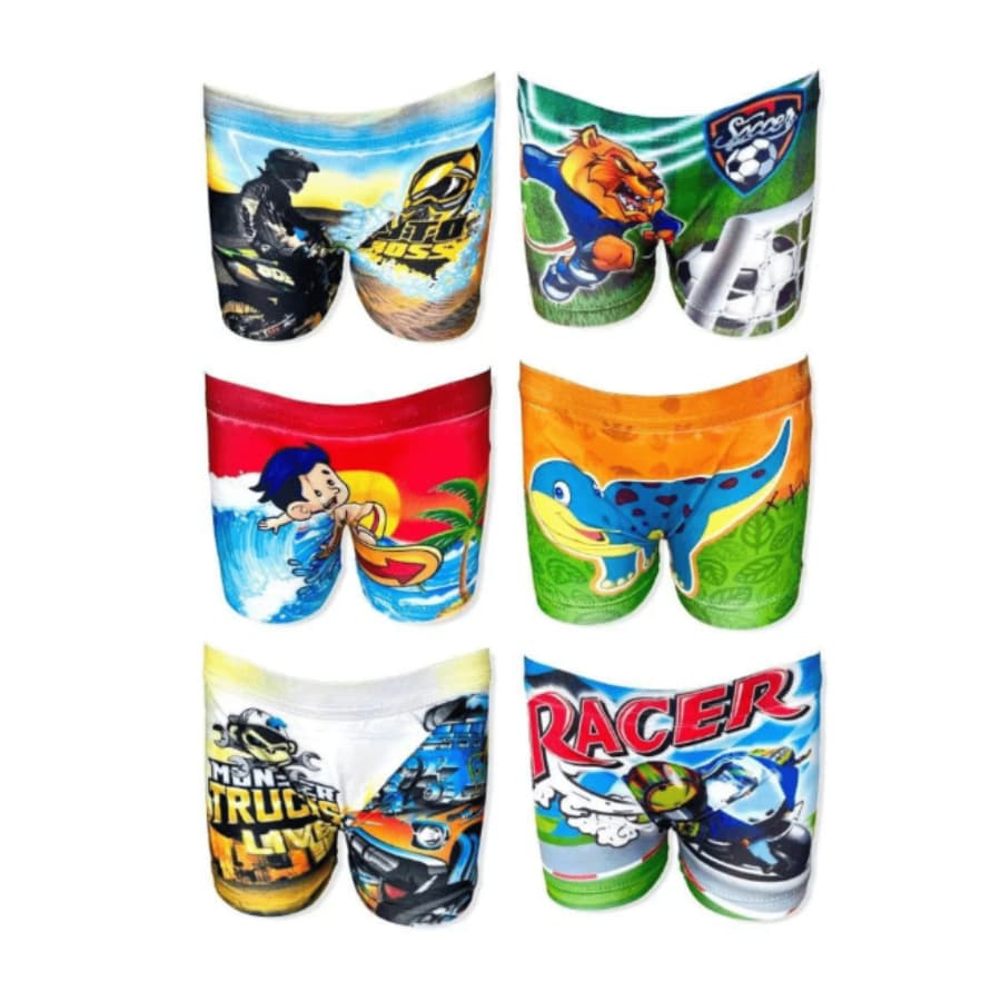 Kit 3 Box Infantil Masculino Roupa intima de Baixo KIDS