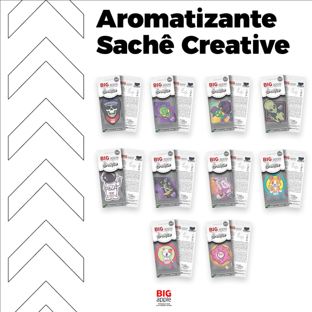 CHEIRINHO PARA CARRO BIG APPLE LINHA CREATIVE LUXURY