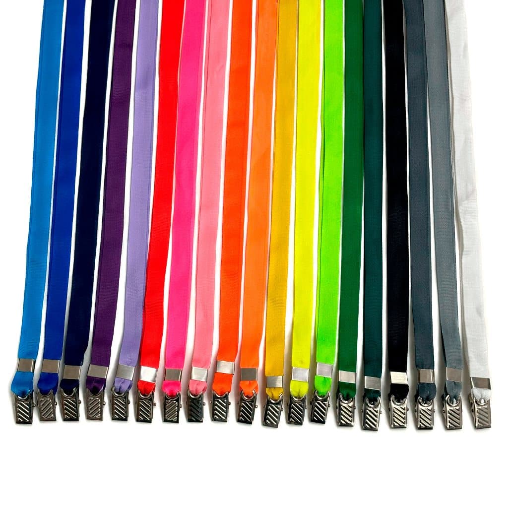 110 Cordões para Crachás  Com Presilha Jacaré - 12mm - Pronta Entrega!