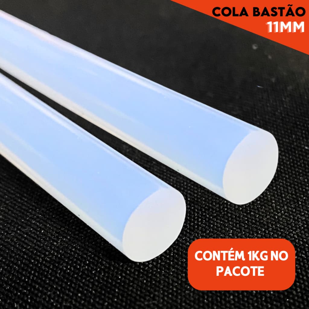 Cola Quente Grossa 11mm Alta Aderência - Bastão para Pistola, Ideal para Artesanato e Reparos - NYBC