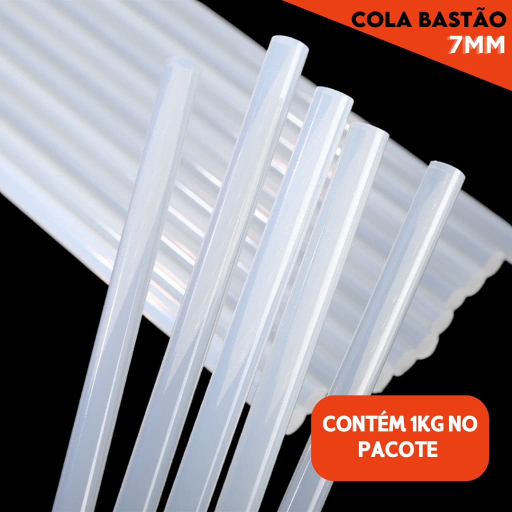 Cola Quente em Bastão Pacote com 1Kg 7mm - NYBC