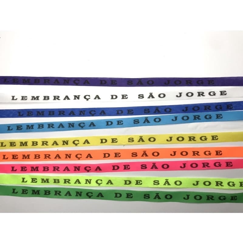 50 Fitas de São Jorge cortadas e sortidas