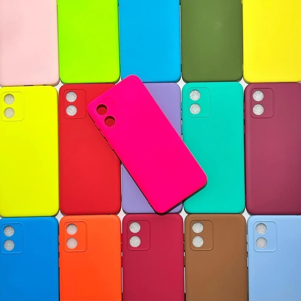 Capa Case Silicone Colorida/Transparente/Carteira/Fosca Colorida para Moto E13
