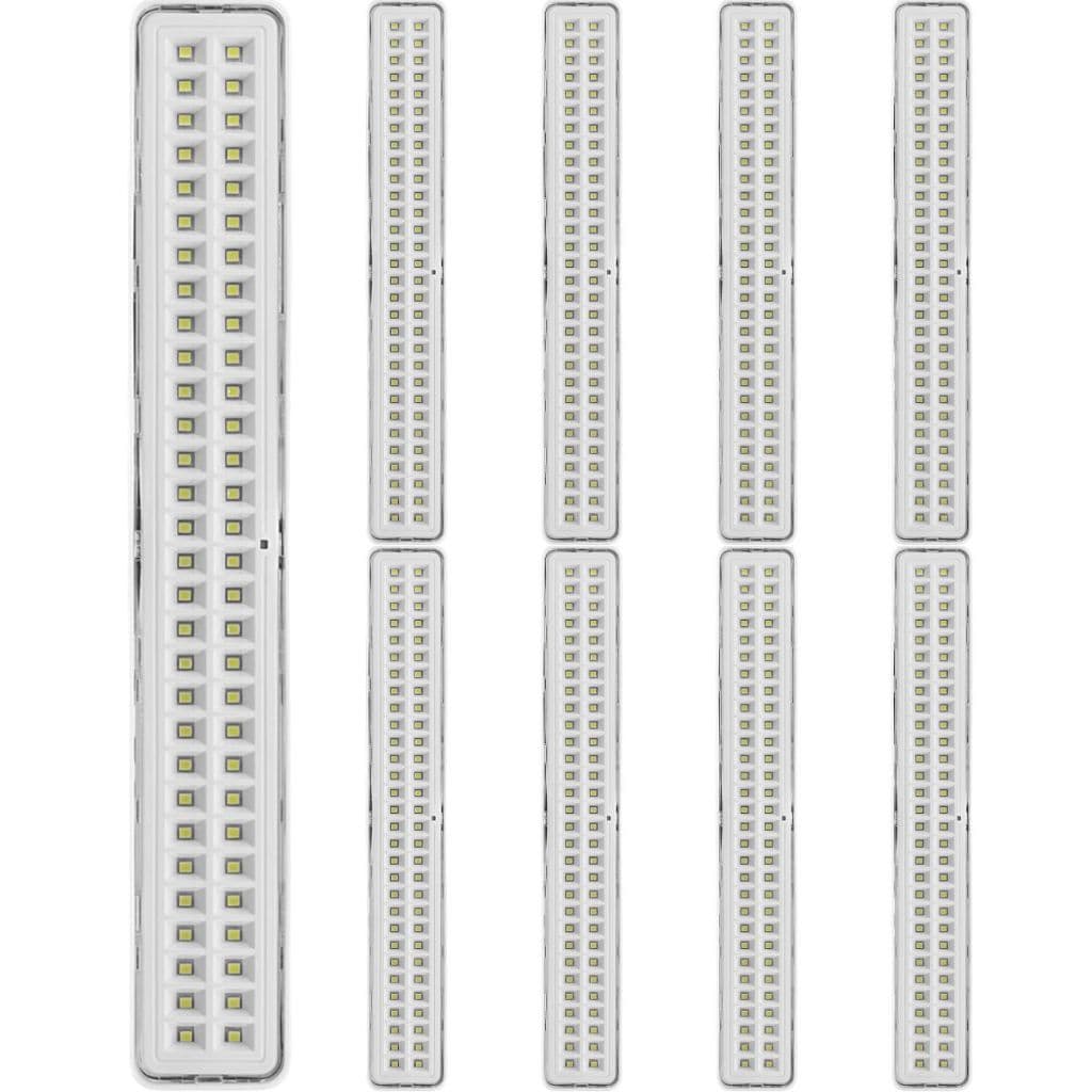 Kit 9 Luminária De Emergência 60 Leds 4w Bivolt Recarregável - Elgin