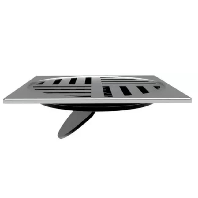 Grelha Inox Ralo Automática Quadrado 15cm Lorenzetti