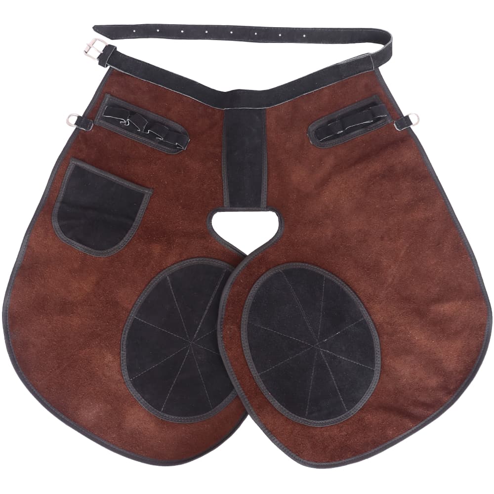 Calça Ferrador em Couro Avental para Casqueamento de Cavalos
