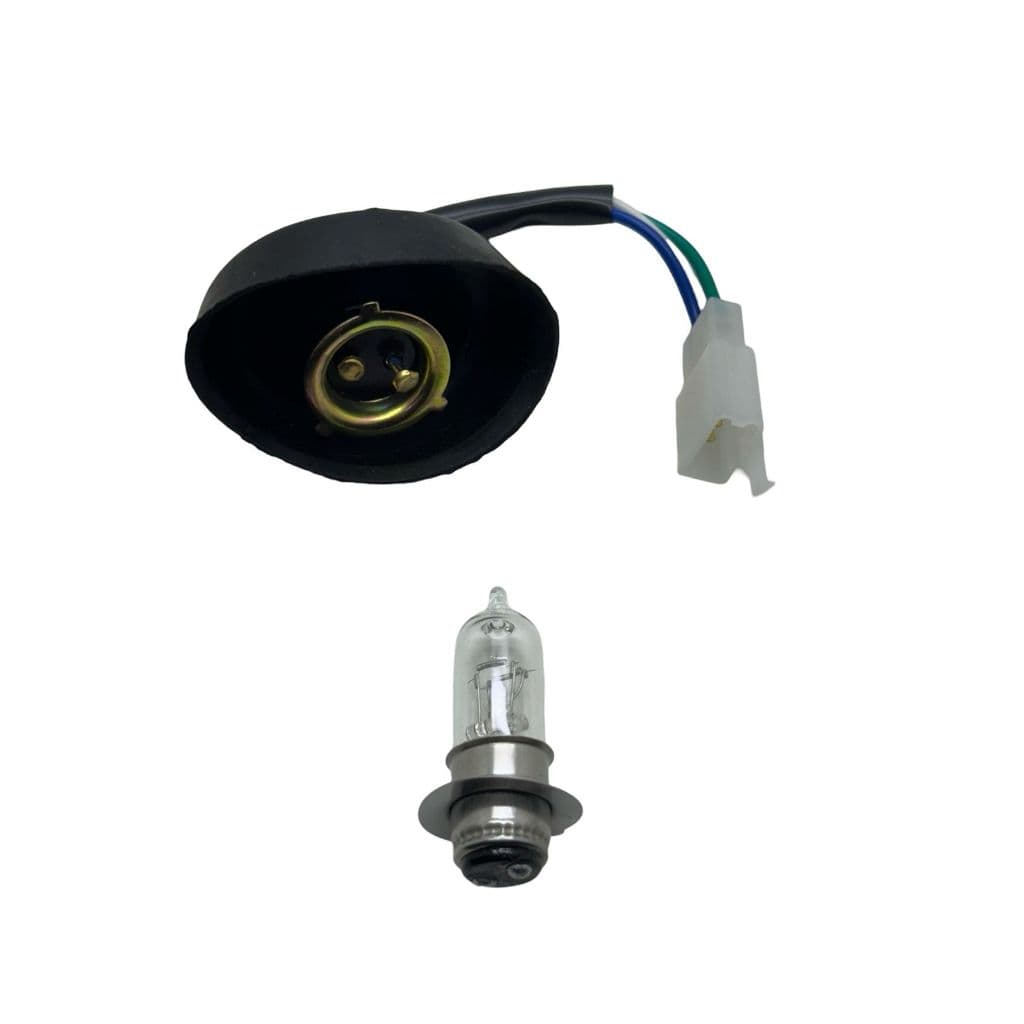 SOQUETE FAROL BIZ 125 05-08 + LÂMPADA BIODO