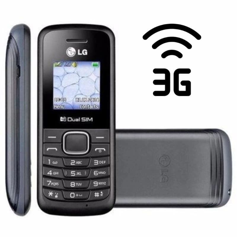 Celular 3g Modelo Simples LG B220 Imediato Cor Preto MAIS BRINDE FONE DE OUVIDO