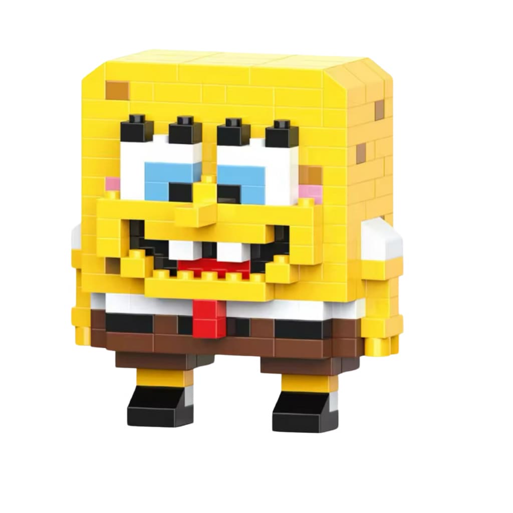 Mini bloco de montar de desenho animado com 202 peças
