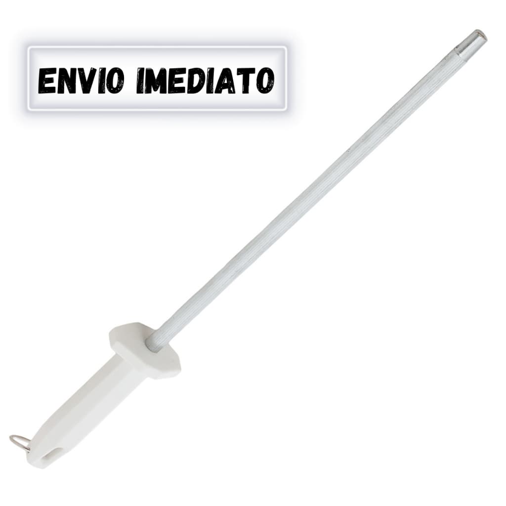 Chaira branca Aço Inoxidável Amolador Afiador Facas 10" Açougueiro Profissional