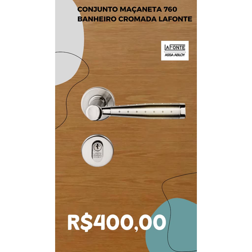 Conjunto Maçaneta 760 Banheiro - LaFonte