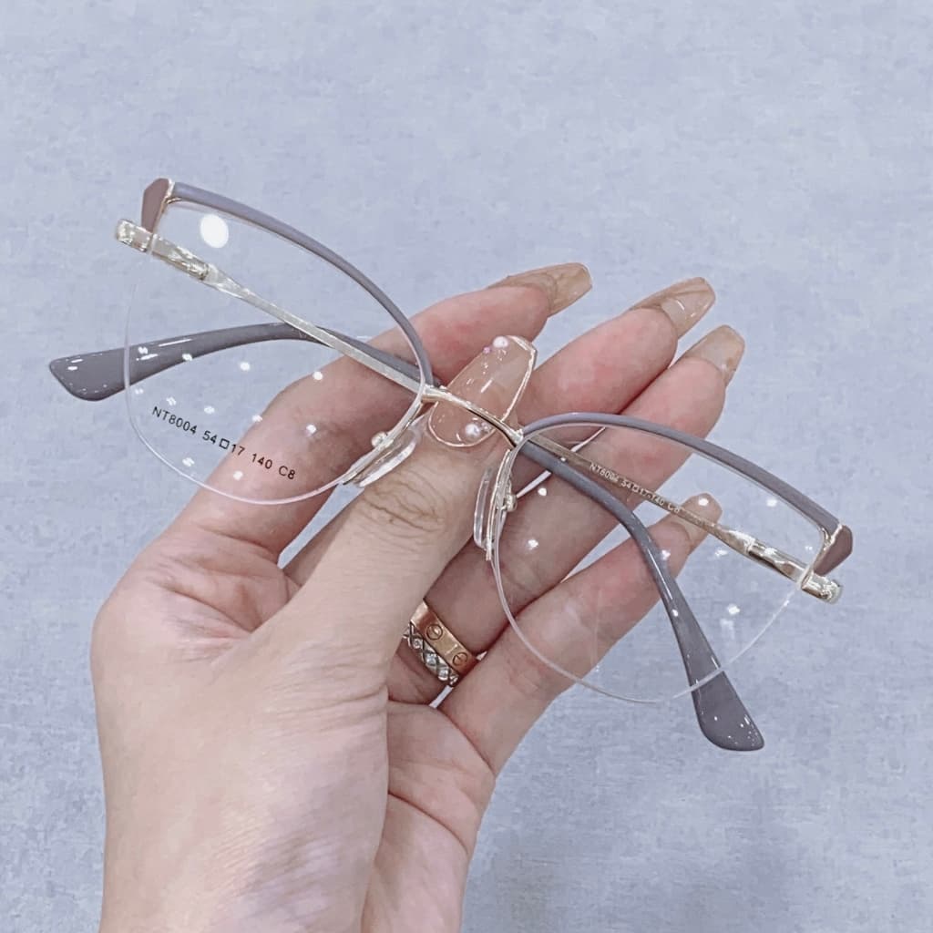 Armacao De Oculos Para Grau Em Metal Feminino Elegante