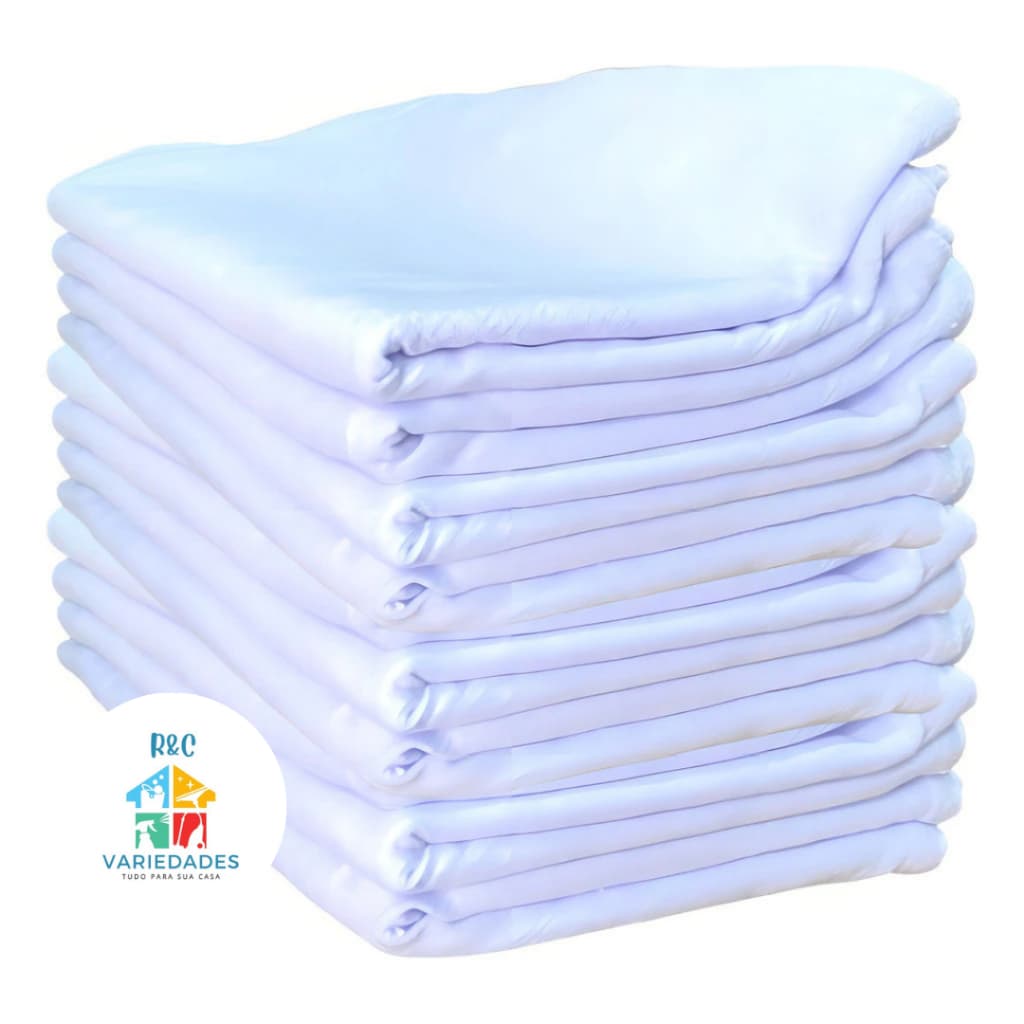 10 PANOS De Prato PÉ DE GALINHA LISO BRANCO Grosso Legitimo 41 X 66 Envio Imediato