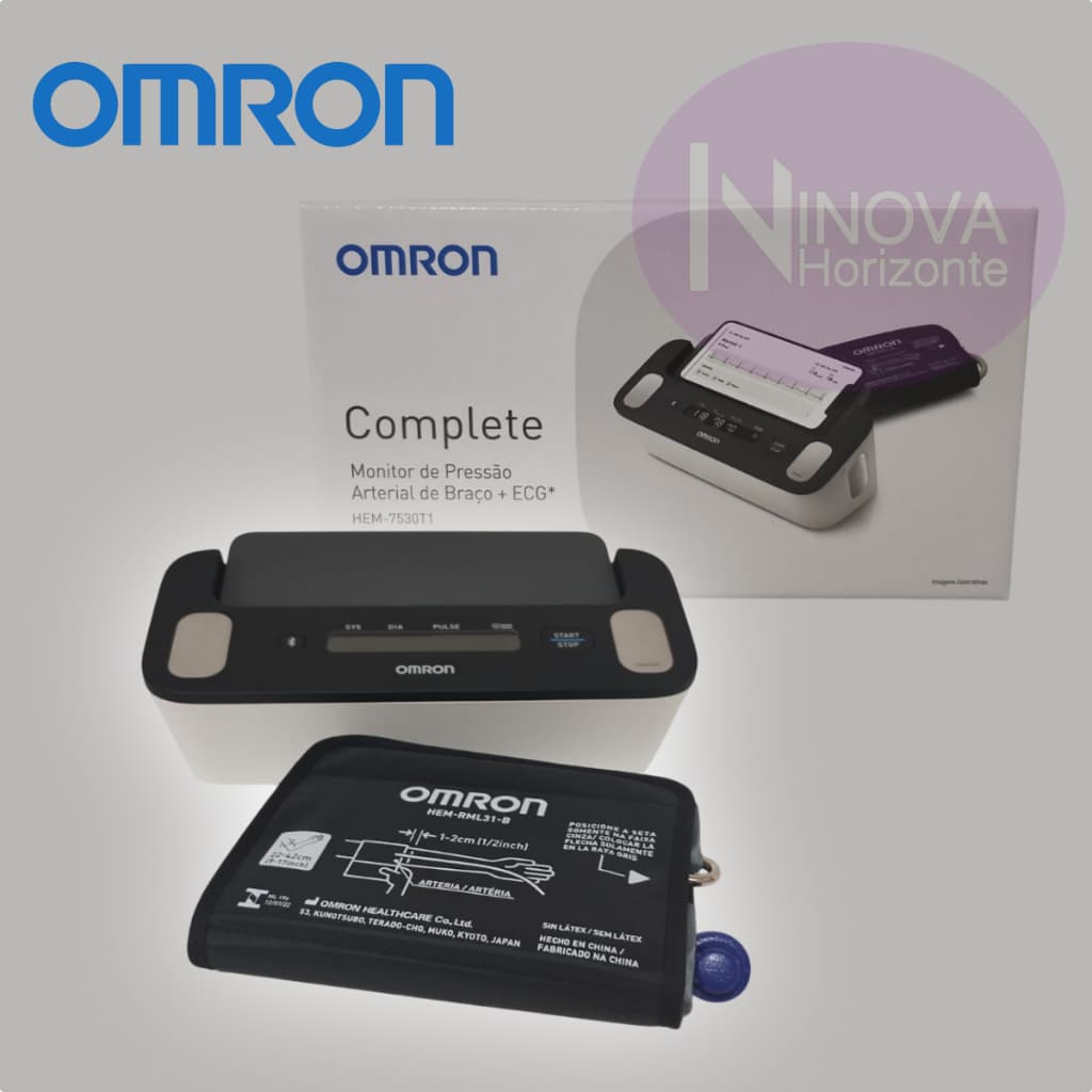 Monitor de Pressão Arterial de Braço Complete + ECG - Omron