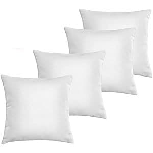 Kit Com 4 Enchimento Refil Fibra Têxtil Ecológico 45 cm X 45 cm Fibra Casa e Conforto Decoração Lar