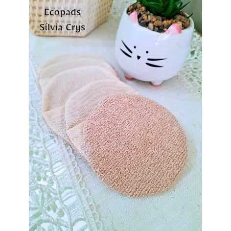 Disco de limpeza facial - Ecopads atoalhados - 10 ou 20 unidades
