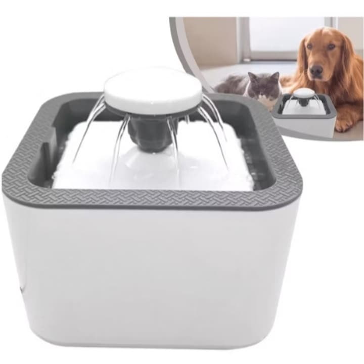Bebedouro Fonte Agua Filtro 2.5 Litros  Bomba Dagua Cachorro Pet Caes Petshop