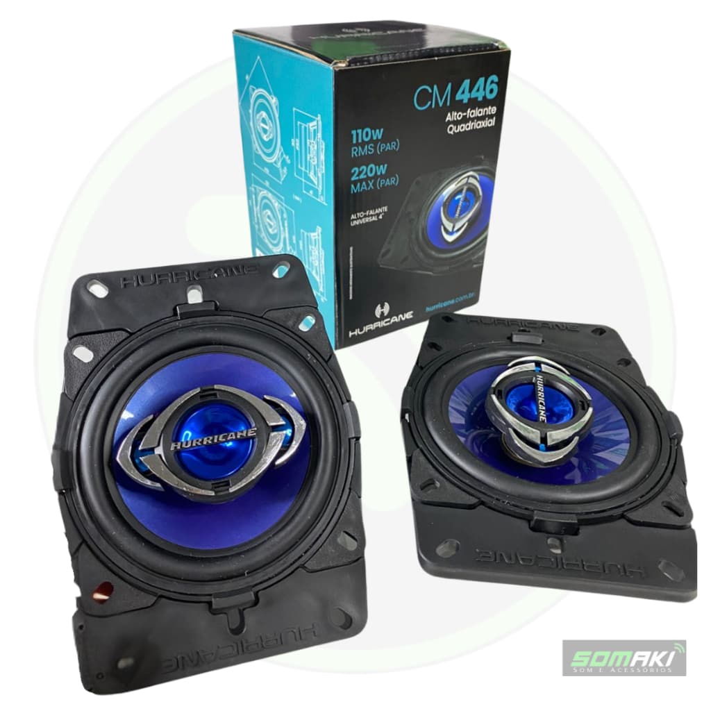 Par De Alto Falantes Hurricane 4 Pol 110w Rms 240 Max