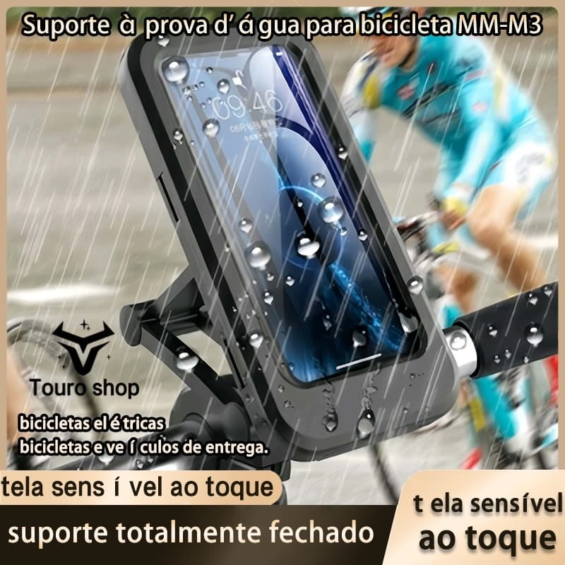 Suporte De Celular Guidão Articulado Para Moto Bike Bicicleta Tela de Até 6,7" Polegadas