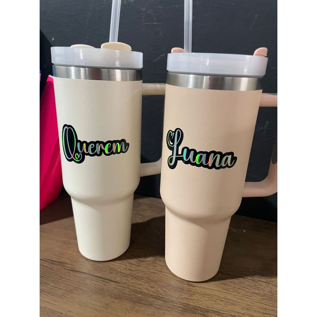 ADESIVO PARA COPO  PERSONALIZADOHOLOGRAFICO 10 UNIDADES 8 CM CADA ADESIVO