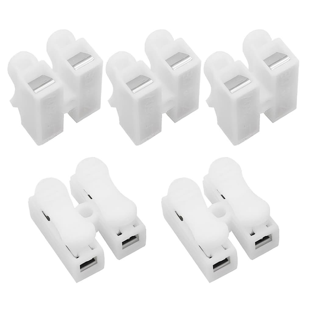 Kit 5x Emenda isola pressão 0,75-2,5mm 2P 10A 250V BRANCO 072591 InterNEED