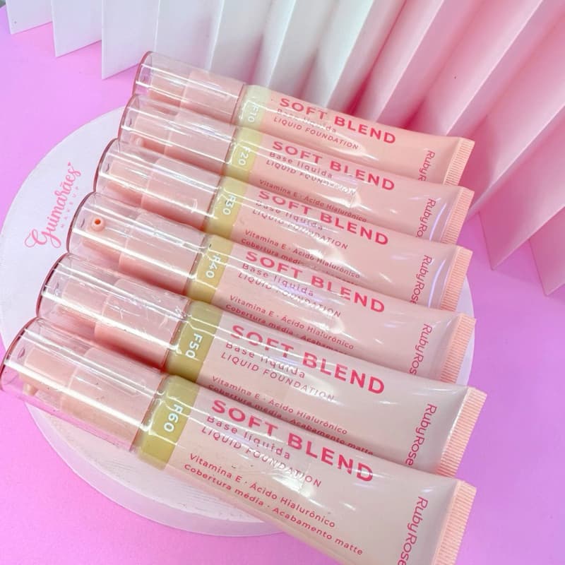 BASE LÍQUIDA SOFT BLEND RUBY ROSE LINHA ROSA