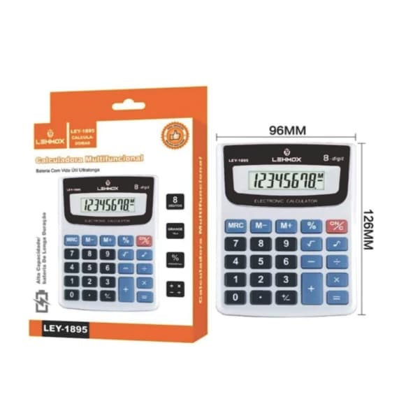 Calculadora LCD de 8 dígitos Papelaria do estudante Ferramentas de exame Calculadoras ferramentas escritório e Pronta