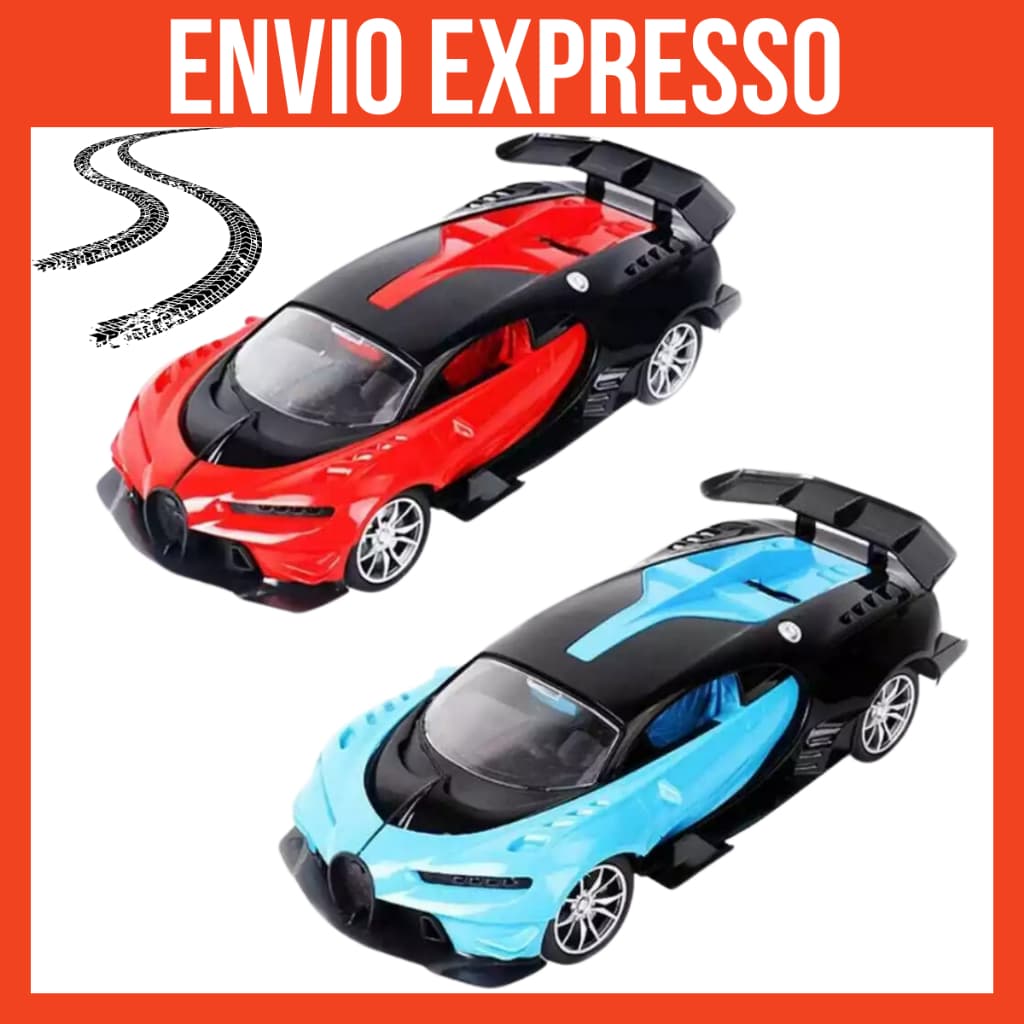 carrinho DE controle remoto bugatti a Bateria Recarregável Abre porta PELO controle Azul e Vermelho