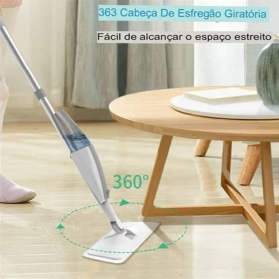 MOP Spray Multifuncional para Limpeza Eficiente Fácil e Prática Com Dois Refis