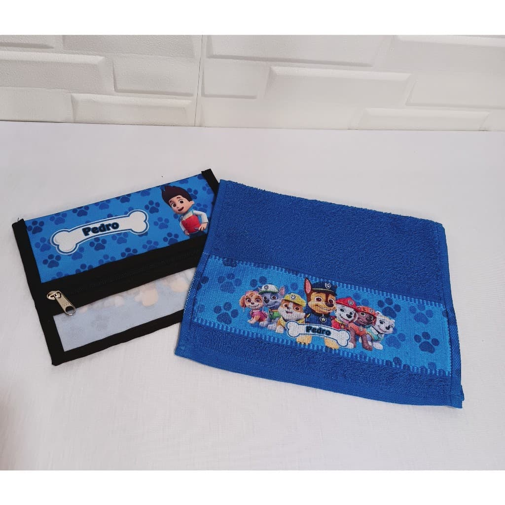 Porta escova e Toalhinha Personalizada