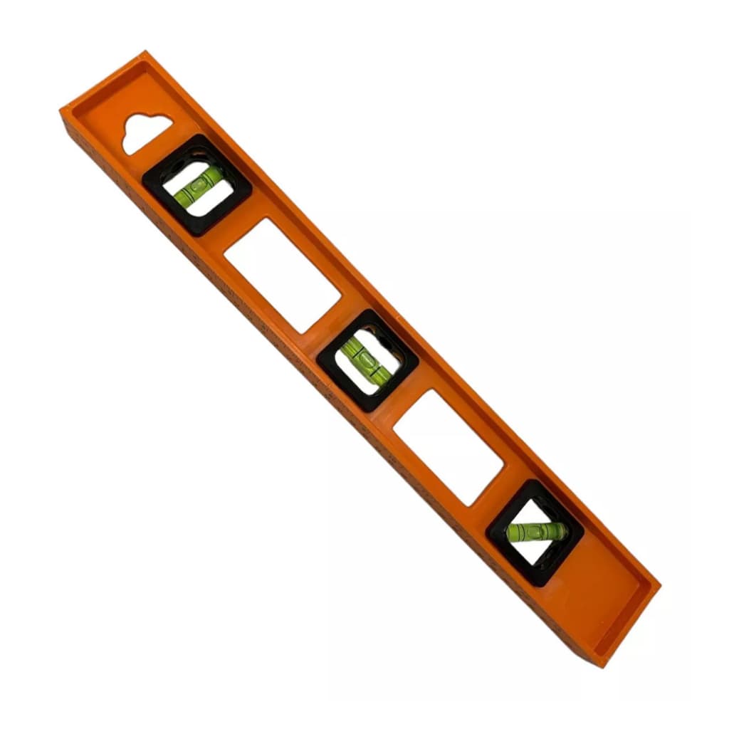 Nível Laranja De Polipropileno De 60cm Com 3 Bolhas E Régua - Bestfer
