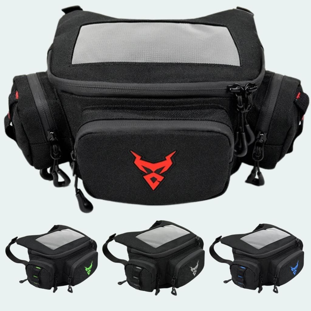 Pochete Bolsa 2x1 Cintura E Guidão Moto Motoboy Porta Celula Impermeável Masculino Motocentric