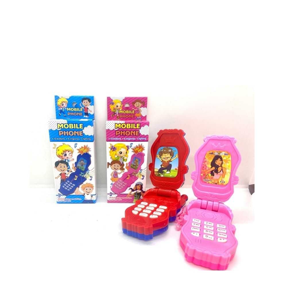 Celular de Brinquedo Musical Infantil com Luz e Botões - Bateria