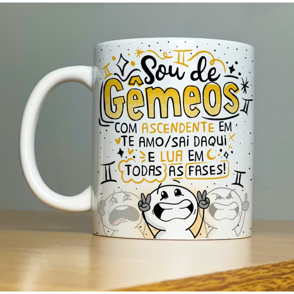 Caneca Signos | Todos os Signos | Porcelana 325ml | Presente Criativo