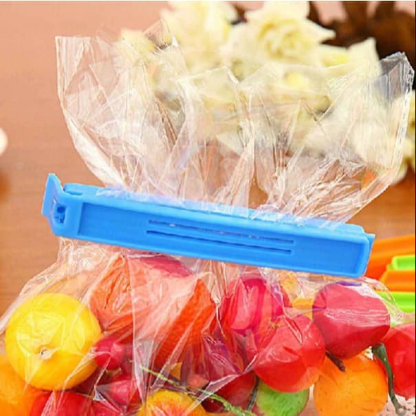 Kit 6,12,18 ou 24 Fecha Saco Fechador Lacre Embalagem Veda Conserva Alimentos