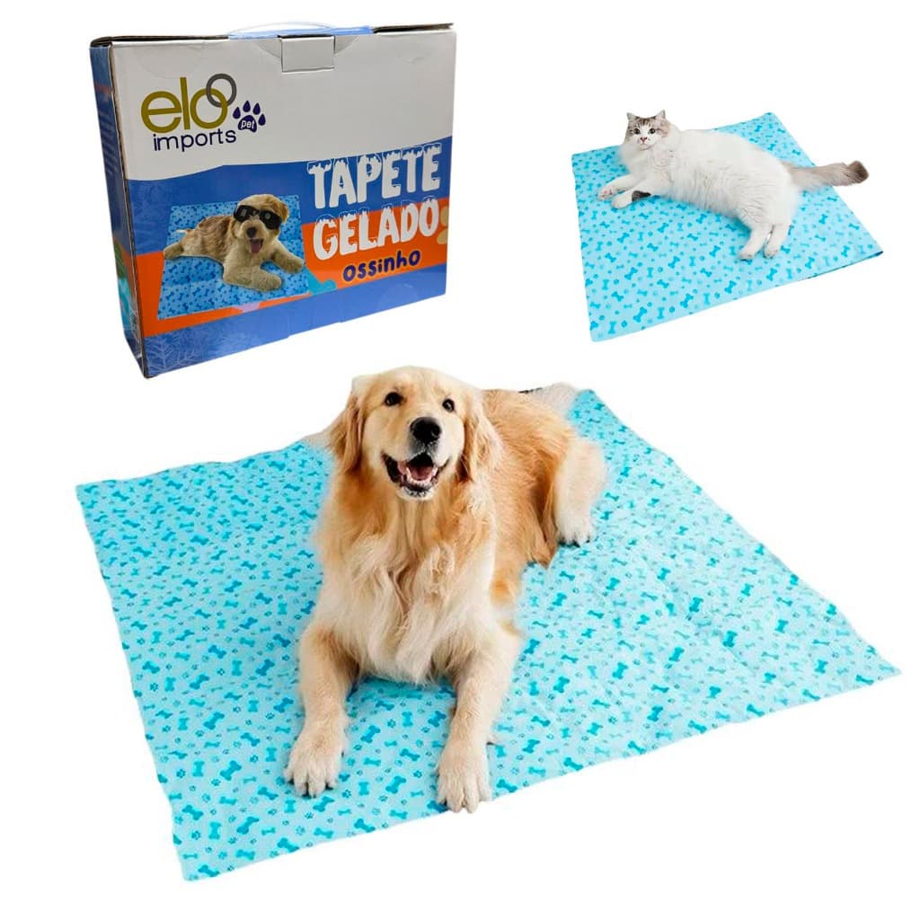 Tapete Gelado Para pet Cachorro Gato Mais Gelado e Mais Refrescante