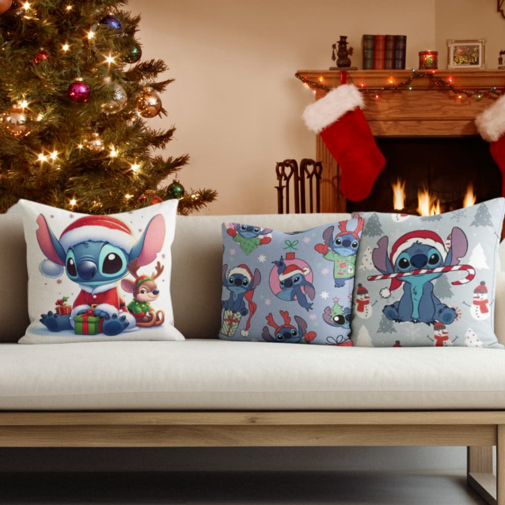Kit 3 Lindas Capas de Natal Para Almofadas Decoração Natalina