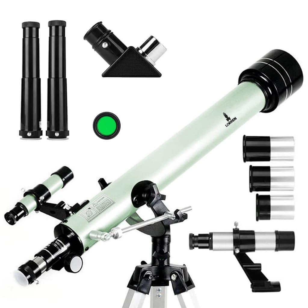 Telescópio Refrator Lorben Observação Terrestre e Celeste Ampliação 675x Barlow