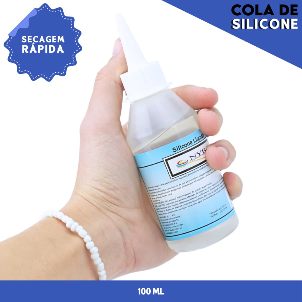 Cola de Silicone Líquida Transparente 100ML - Mazzal