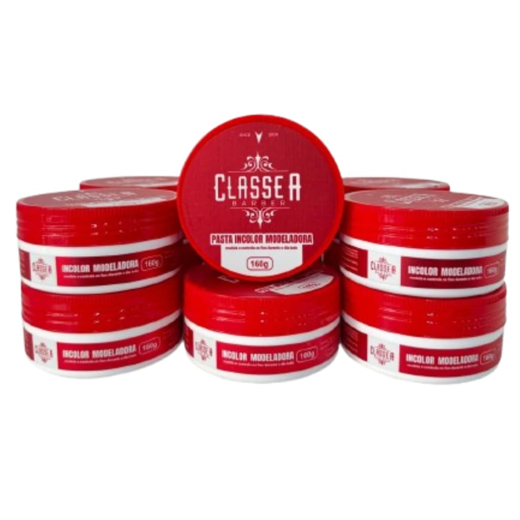 Kit com 12 Cera Pasta Modeladora Incolor Classe A