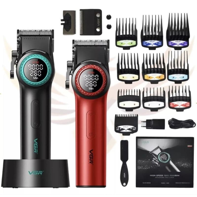 Máquina De Cortar Cabelo Vgr V-001 Profissional Sem Fio Fade