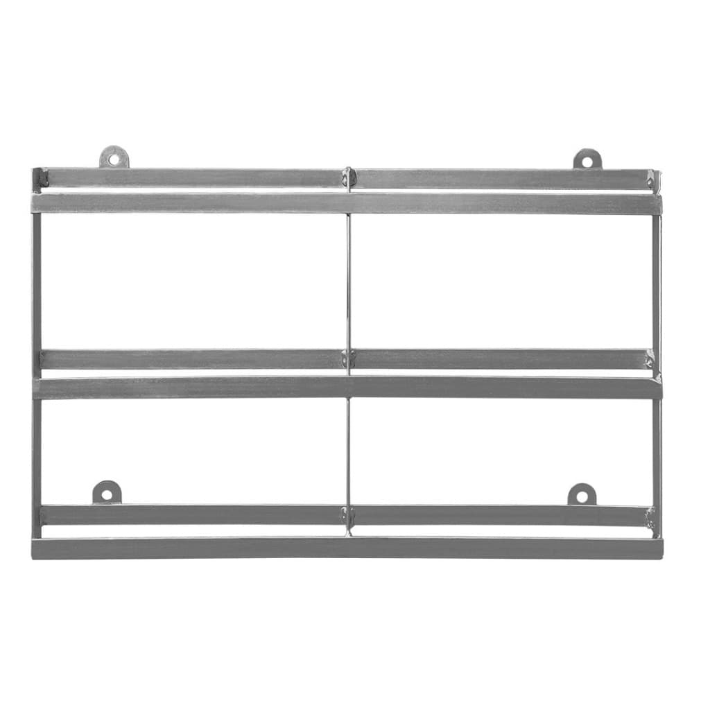 Suporte Espeto Suspenso Para Fundo de Churrasqueira 65x40cm + Kit para instalação