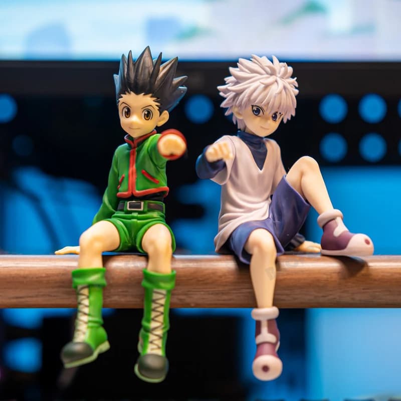 Gon Freecss & Killua Zaoldyeck Hunter x Hunter Action Figure Colecioanvel Decoração Anime Geek Presente Adulto Criança
