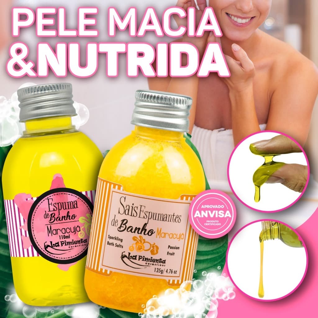SAIS E ESPUMA DE BANHO PARA UM RELAXAMENTO TOTAL EM CASA