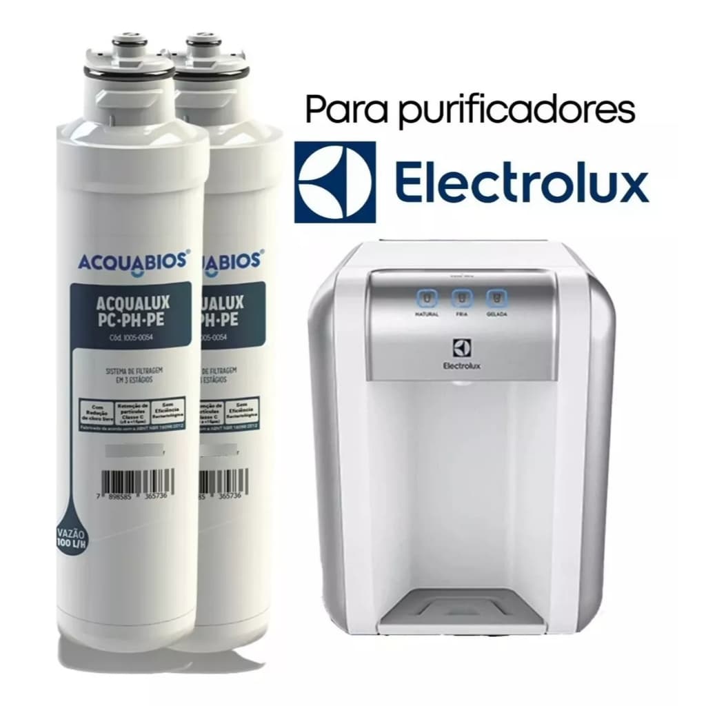 Conjunto com 2 Refil Electrolux Pc41b, Pc41x,ph41b, Ph41x, Pe11b 11x