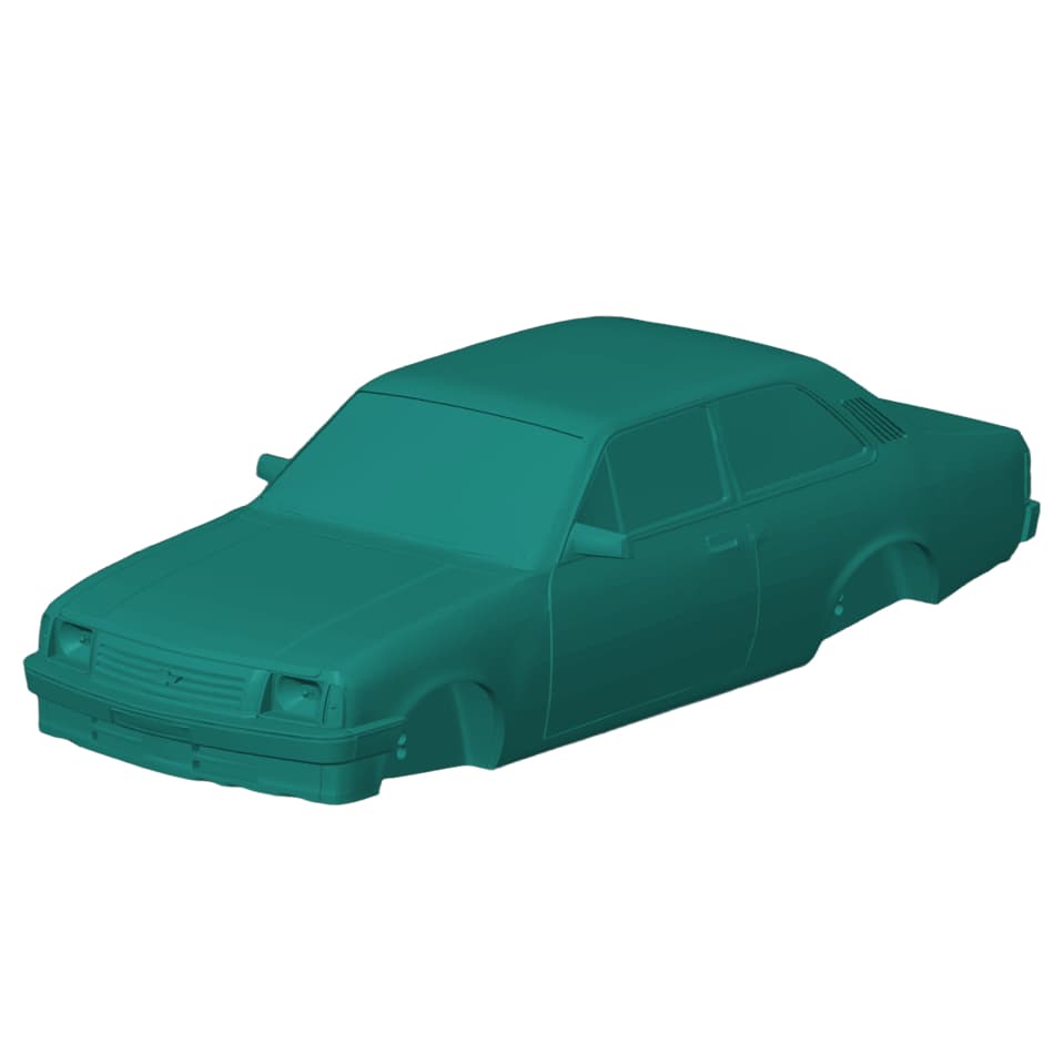 Miniatura Chevette DL 1:24 18cm Colecionável Detalhada