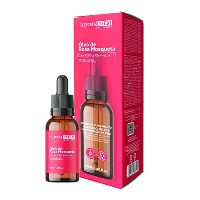 Oleo de Rosa Mosqueta Dermachem + Vit A, C e E - 30ml