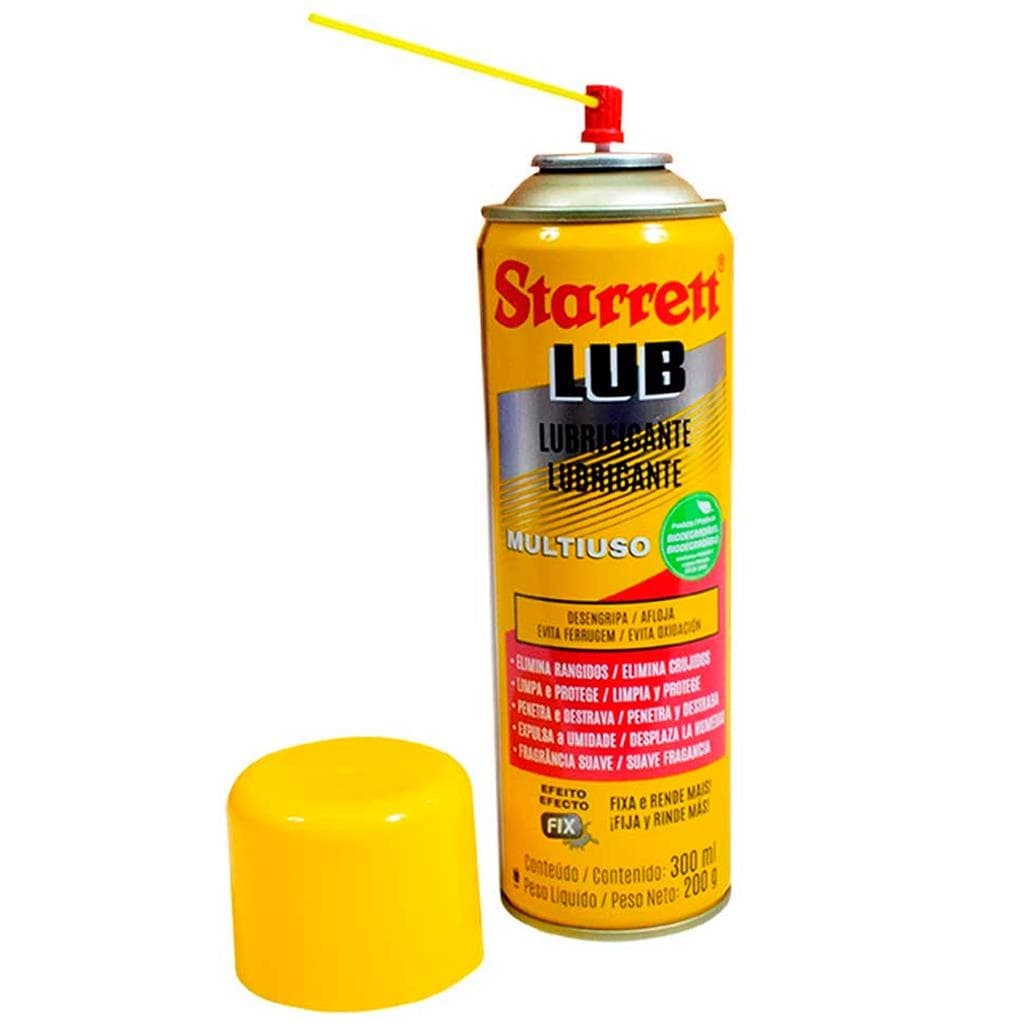 Desengripante Anti Ferrugem Starrett e Lubrificante Multiuso S-Lub300 Starrett