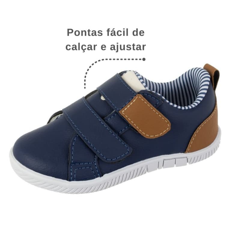 Tênis Infantil Menino Sapatênis Casual de Menino Super Confortável