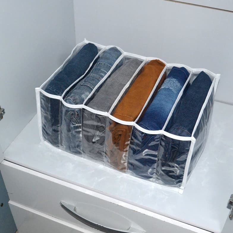Kit 3 colmeias organizadora de/Calça jeans/20x25x40cm Organizalux
